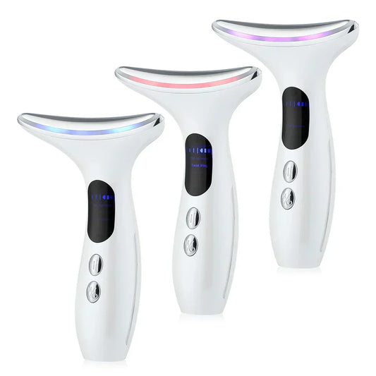 EMS RED LIGHT THERAPY FACE NECK LIFT WRINKLE REMOVER TIGHTEN MASSAGER