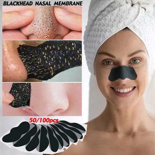 Bamboo Charcoal Nasal Strips Blackhead Remover Mask