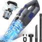 Portable Hand Vacuum with Multi-Nozzles & Washable Filter