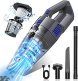 Portable Hand Vacuum with Multi-Nozzles & Washable Filter