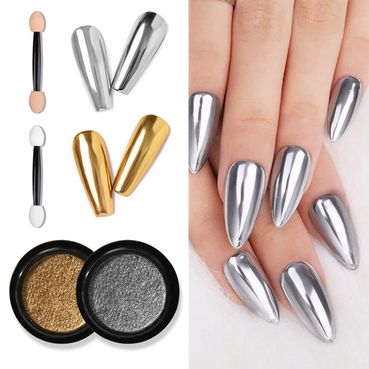 Nail Glitter Metallic Rubbing Dust Gel Polish