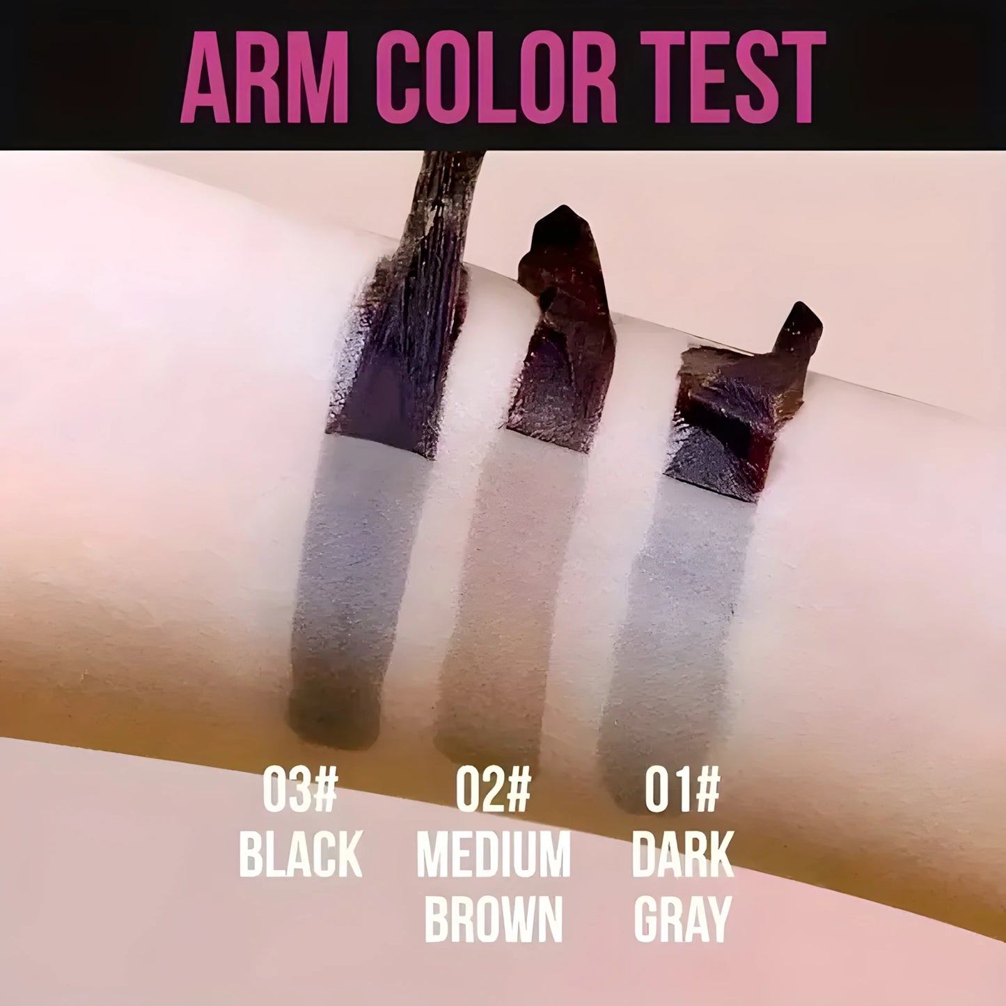 Waterproof Tattoo Brow Peel Off Tint with Stencils