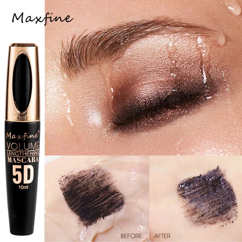 5D Silk Waterproof, Non-caking, and Prolonged Mascara.