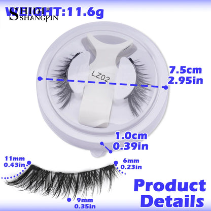1 Pair Reusable Magnetic Eyelashes Tweezers Set