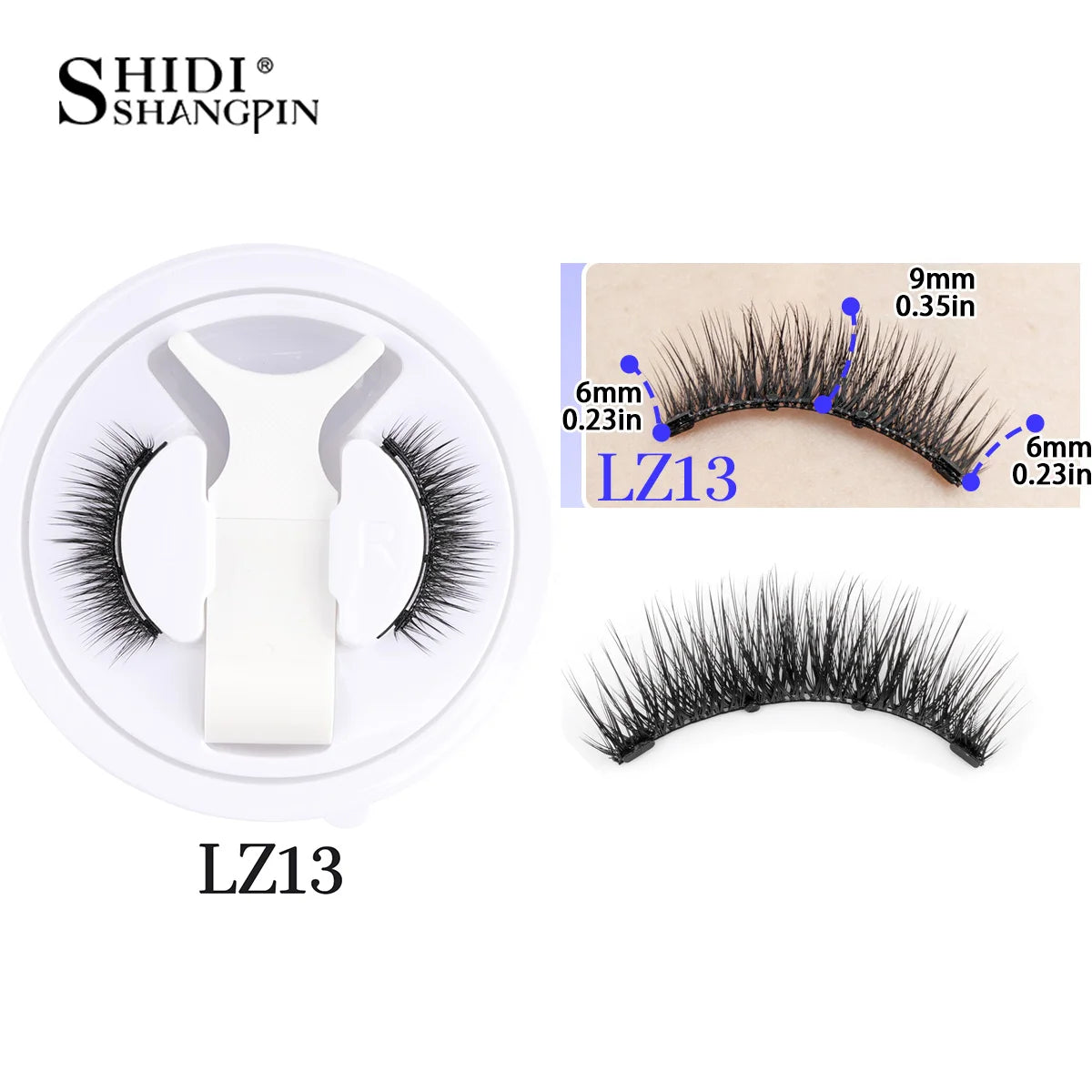 1 Pair Reusable Magnetic Eyelashes Tweezers Set