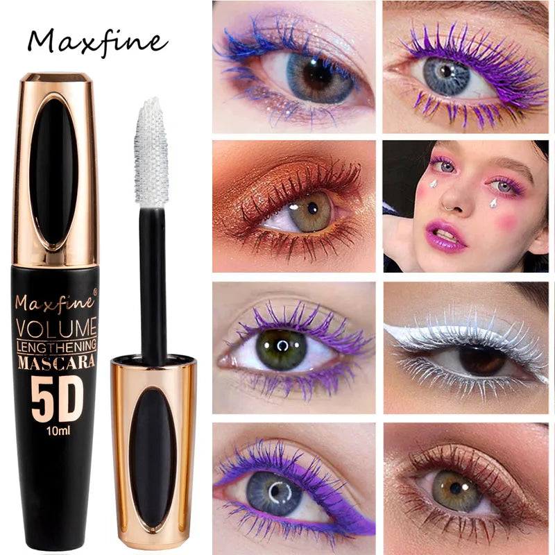 5D Silk Waterproof, Non-caking, and Prolonged Mascara.
