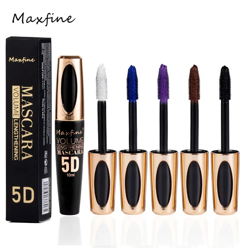 5D Silk Waterproof, Non-caking, and Prolonged Mascara.