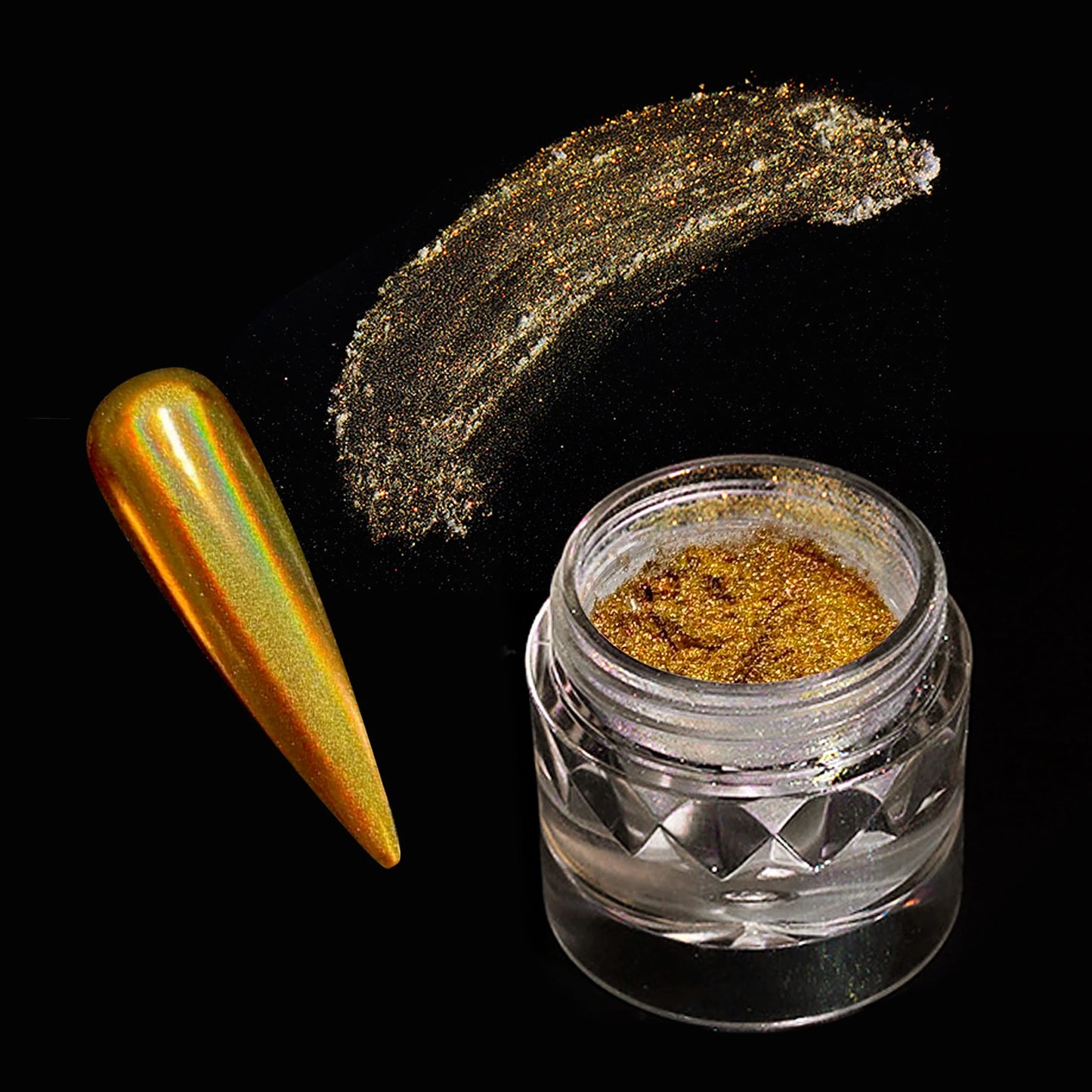 Nail Glitter Metallic Rubbing Dust Gel Polish