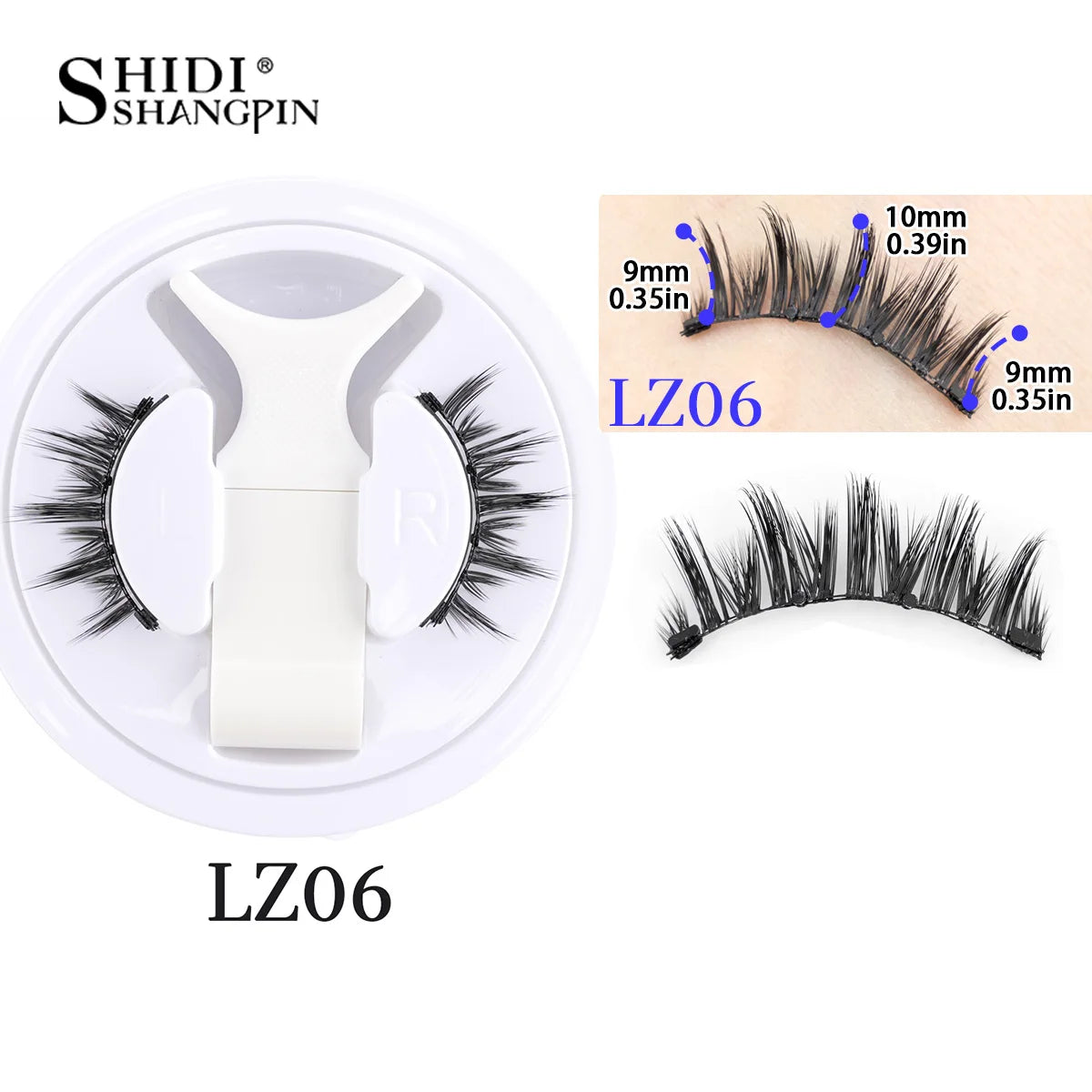 1 Pair Reusable Magnetic Eyelashes Tweezers Set